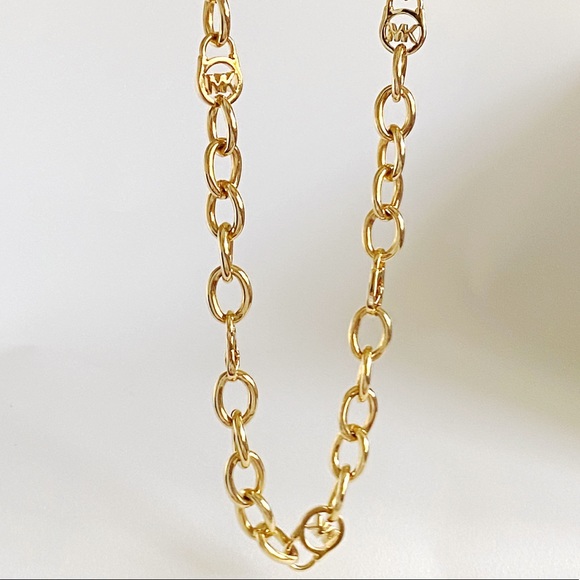 michael kors gold chain necklace